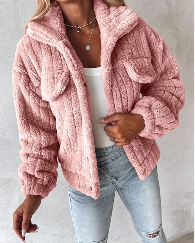 Mavis | Plush Short Pile Coat for Women
