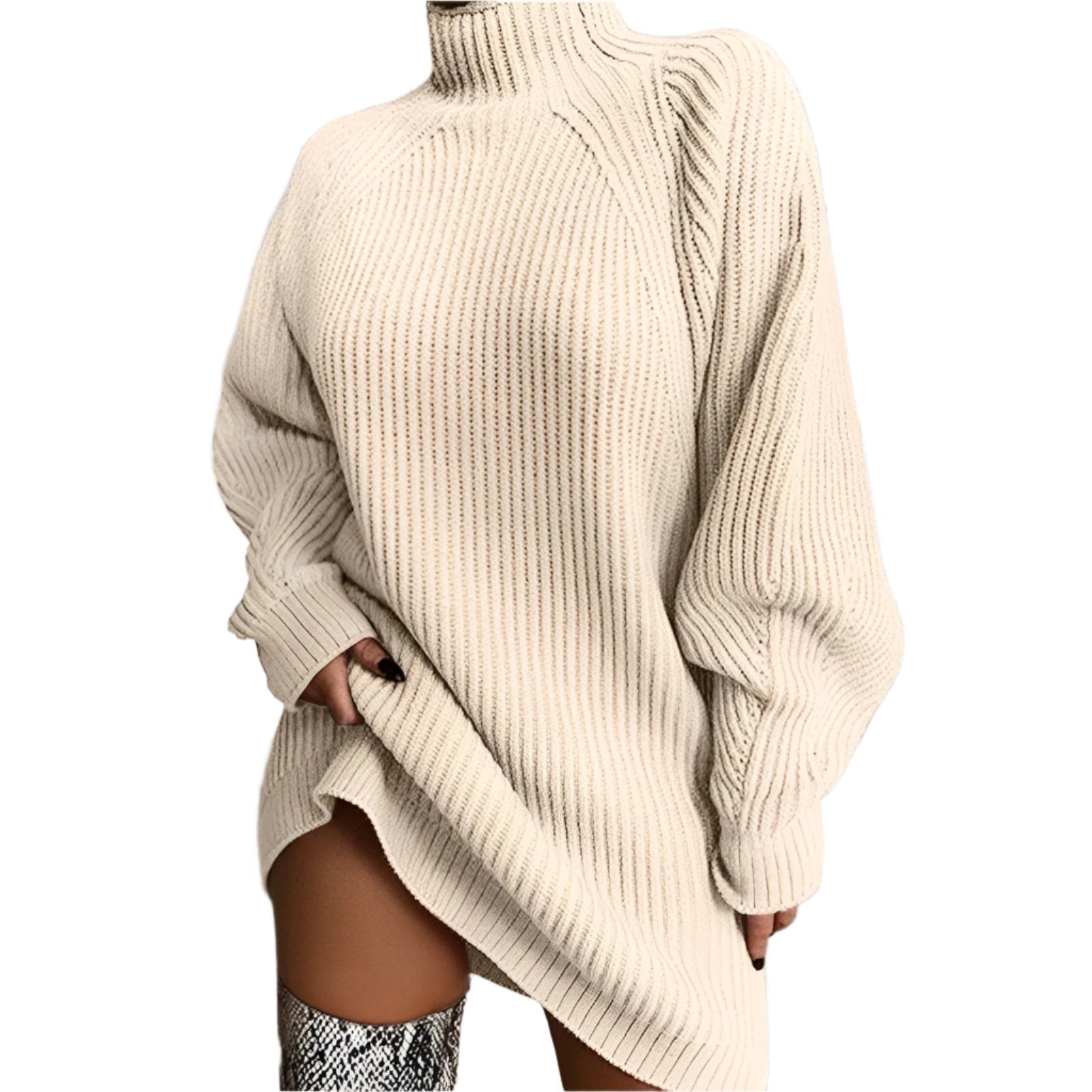 Elowen | Relaxed Knit High-Neck Sweater for Women