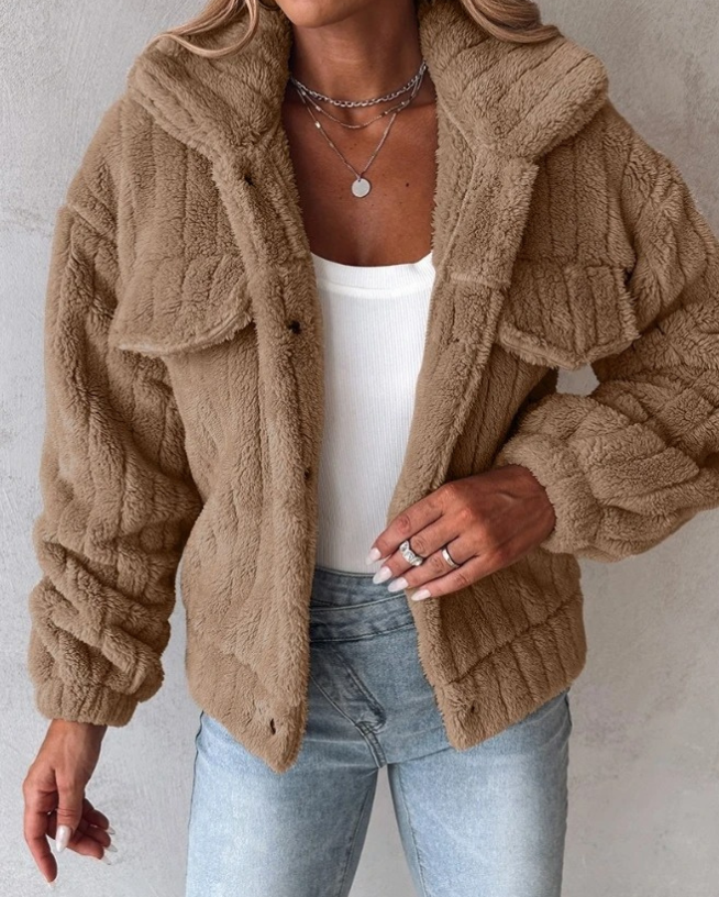 Mavis | Plush Short Pile Coat for Women